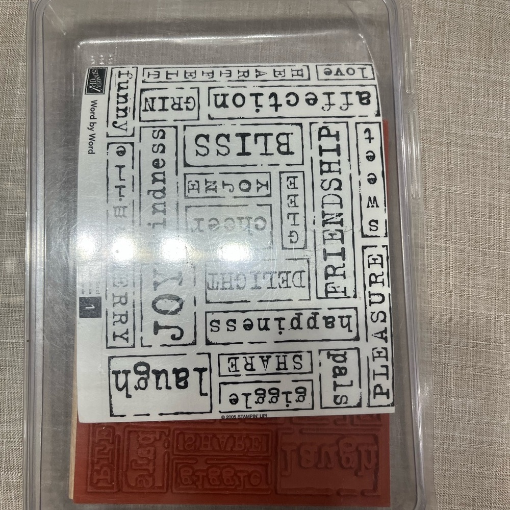 New Stampin it up stamps word by word